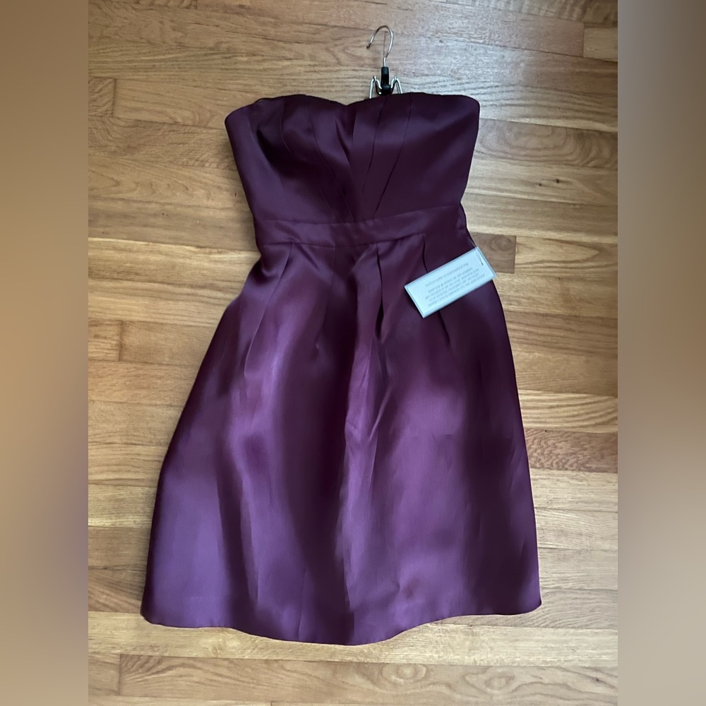 J. Crew Satin Strapless Dress